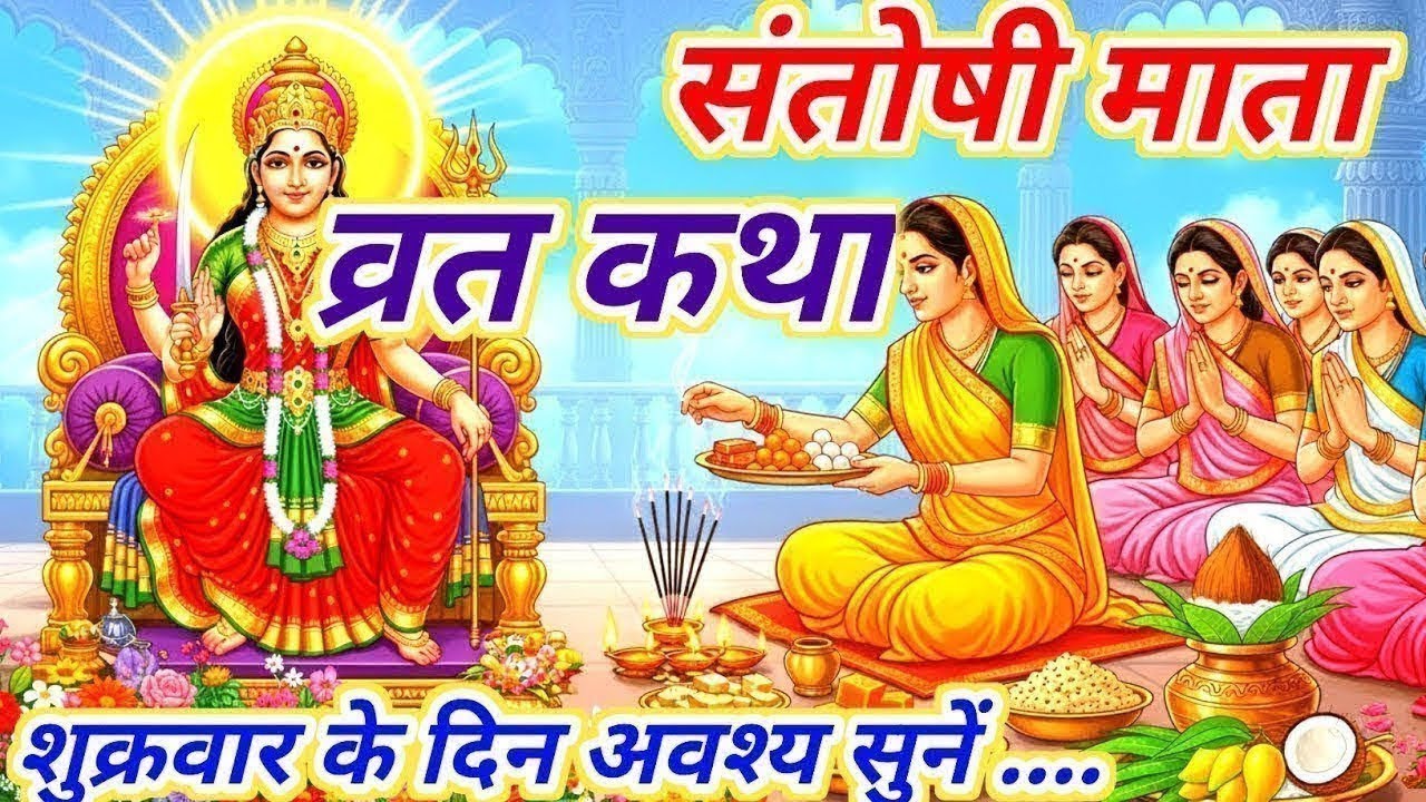 संतोषी माता व्रत कथा | 16 शुक्रवार की कथा माता की कृपा से पूरी होती हर मनोकामना Shukravar Vrat Katha