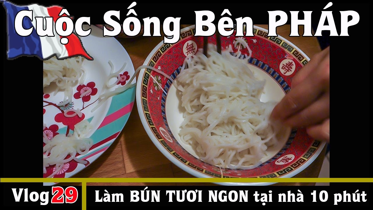 Làm BÚN TƯƠI NGON tại nhà, chỉ cần 10 PHÚT với máy Philips - Cuộc Sống Bên PHÁP vlog #29