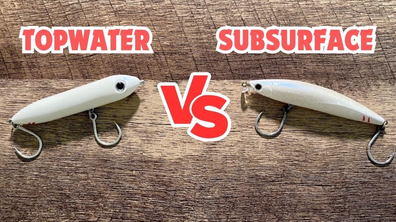 Topwater Lures VS. Subsurface Plugs [When To Use Each]