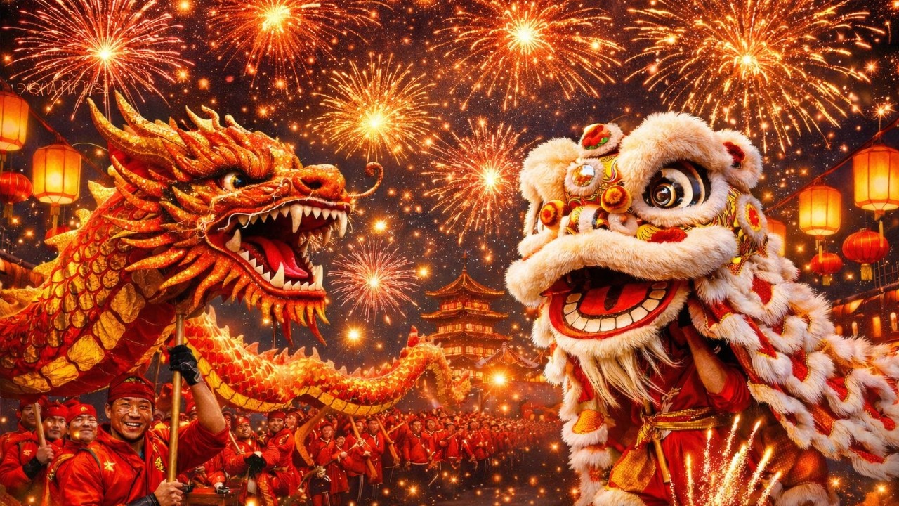 INSANE Dragon Dance & Fireworks Parade in CHINA (2026) | 4K CINEMATIC FULL PARADE