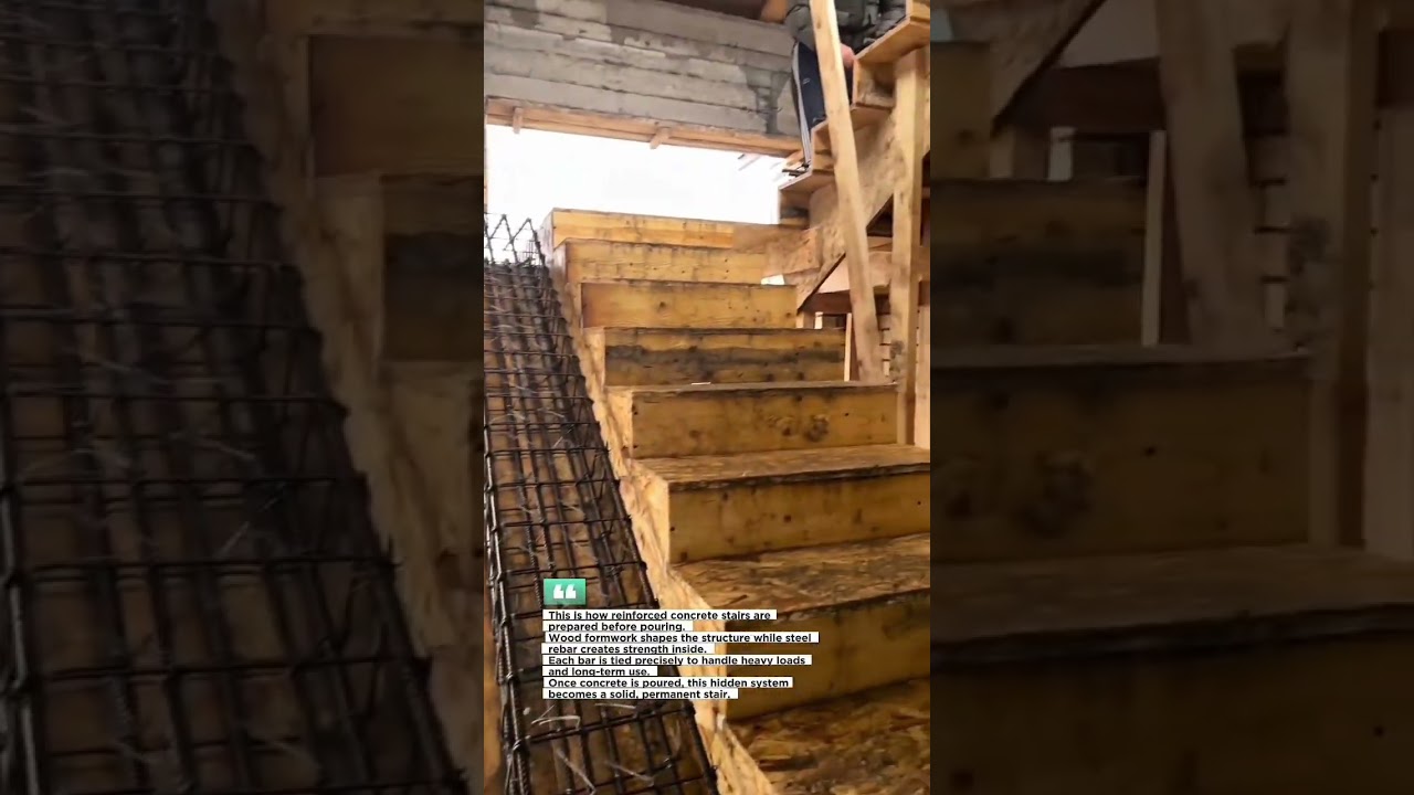 Reinforced Concrete Stair Formwork Process 