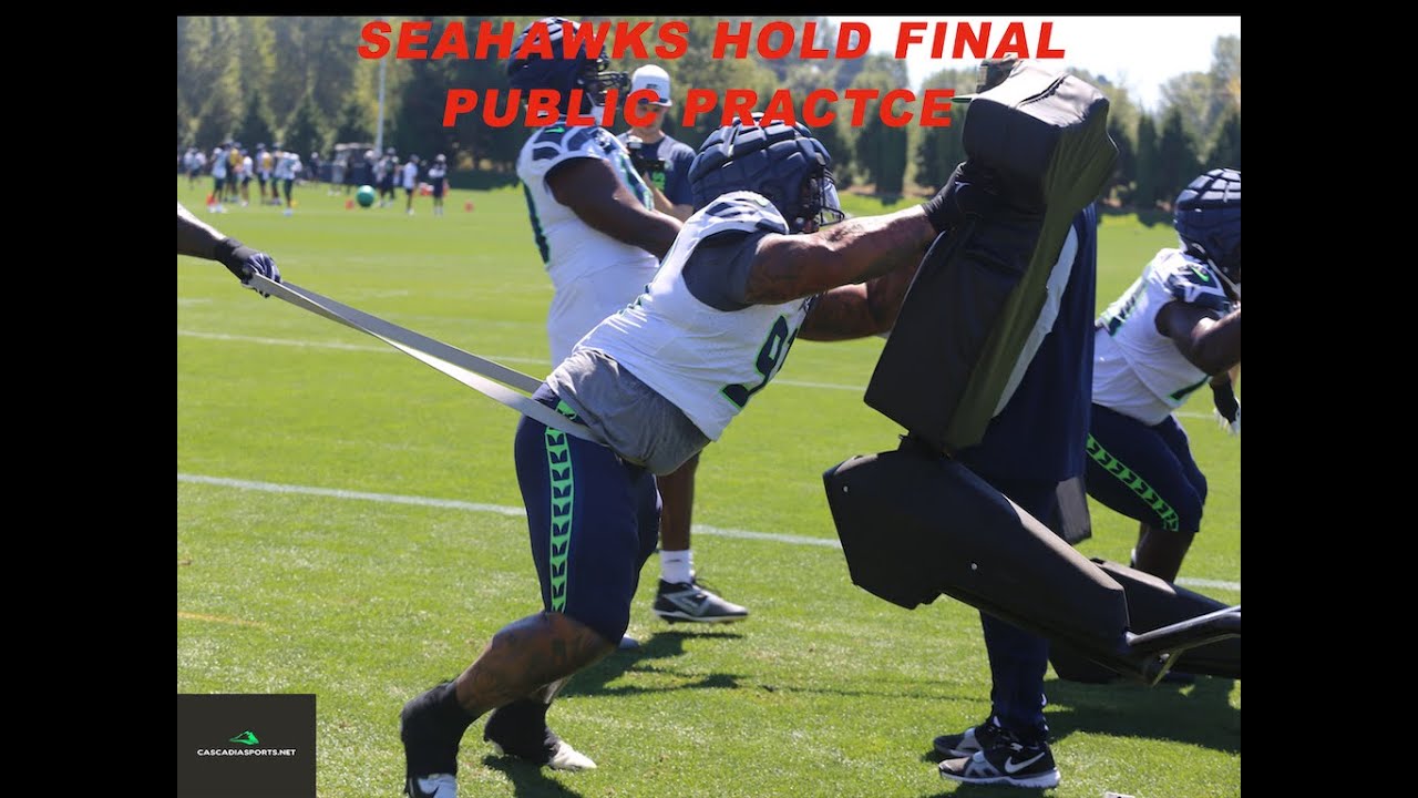Seahawks  give fans a show in last public practice