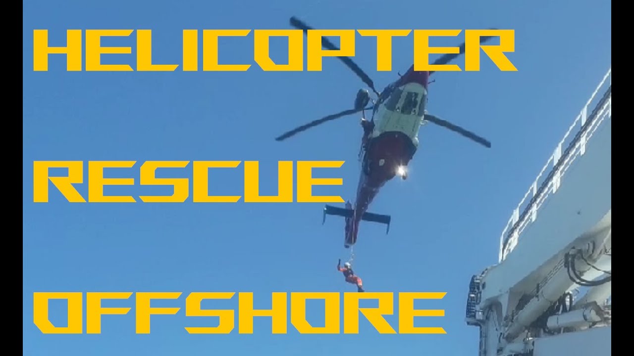 Offshore Rescue Helicopter in action