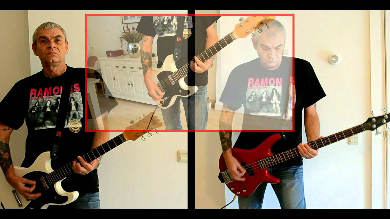 RAMONES - Bye Bye Baby (guitar & bass cover)