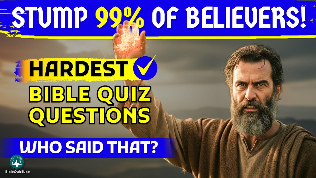 Who Said That? Bible Quiz That Stumps 99% of Believers - 25 Bible Questions | Bible Quiz Tube