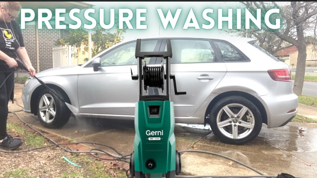 PRESSURE WASHING THE CAR / GERNI 3600 PRESSURE WASHER / CLEAN WITH ME / REVIEW