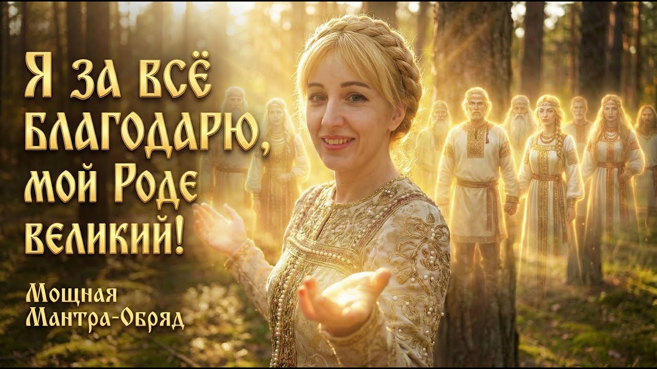 Я ЗА ВСЁ БЛАГОДАРЮ, мой Роде великий ✨ Сила Рода: Мощная Мантра (432 Hz)