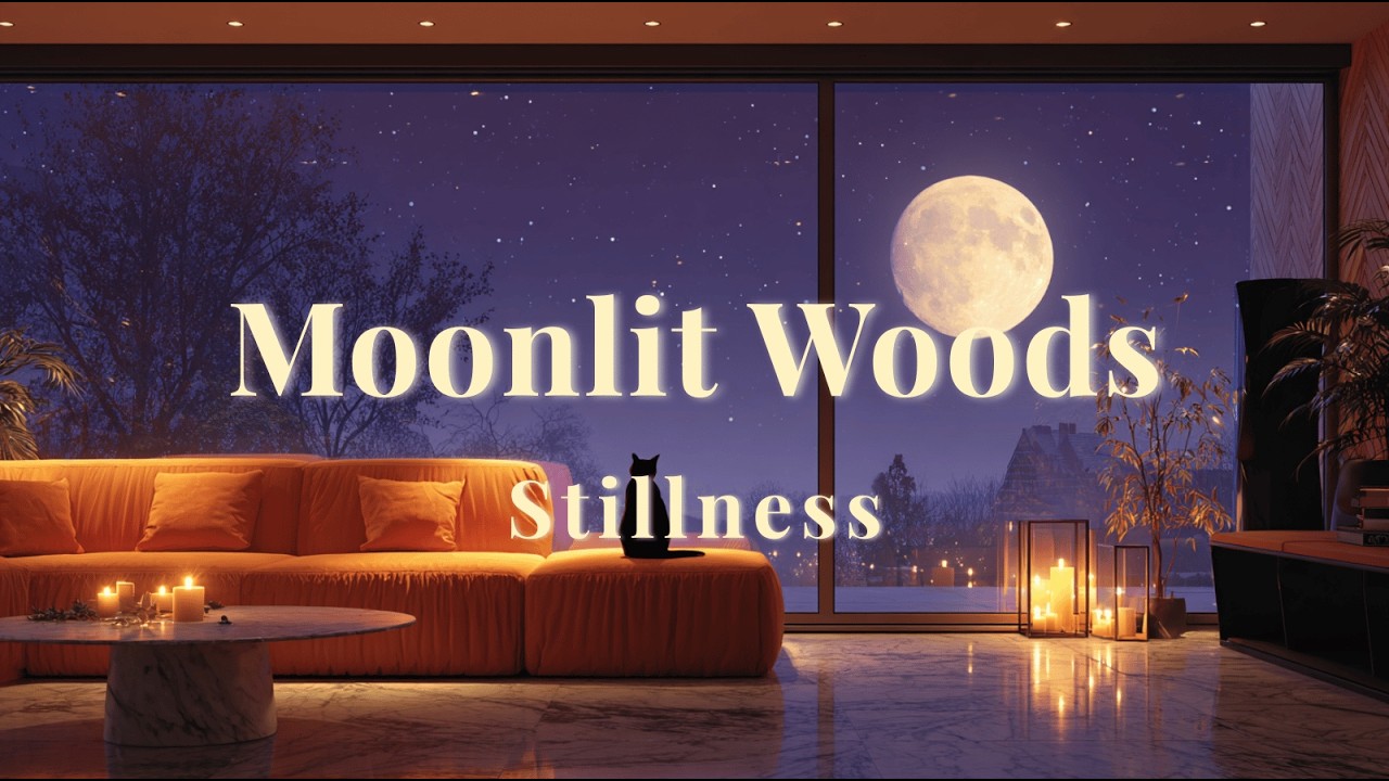 Moonlit Woods Stillness ｜ 1 Hour  Night Lo-fi for Relax / Work / Study 🌙