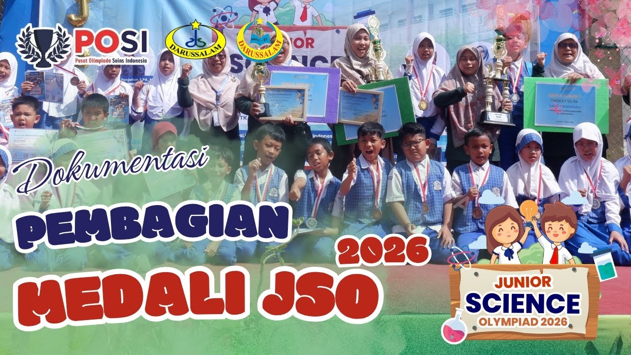Pembagian Medali JUARA Junior Science Olympiad 2026 Tingkat Provinsi Kepulauan Riau | POSI