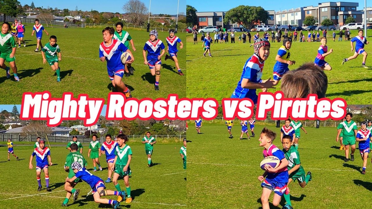 Te Atatu Mighty Roosters vs. Pt Chevalier Pirates Green U11 | ARL | 2023.