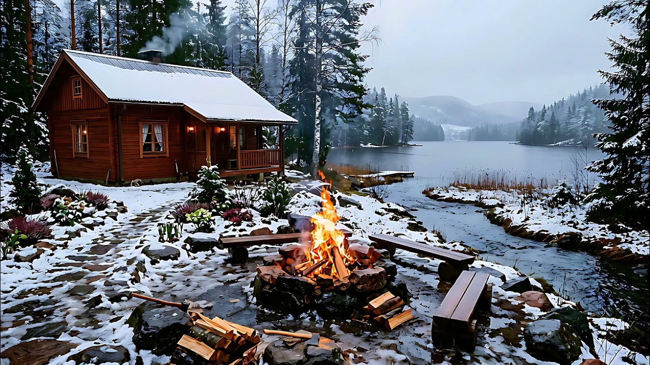 NO ADS 🌧️ | Soothing Rain and Campfire for Deep Sleep 🔥 | Nature Sounds 🌿
