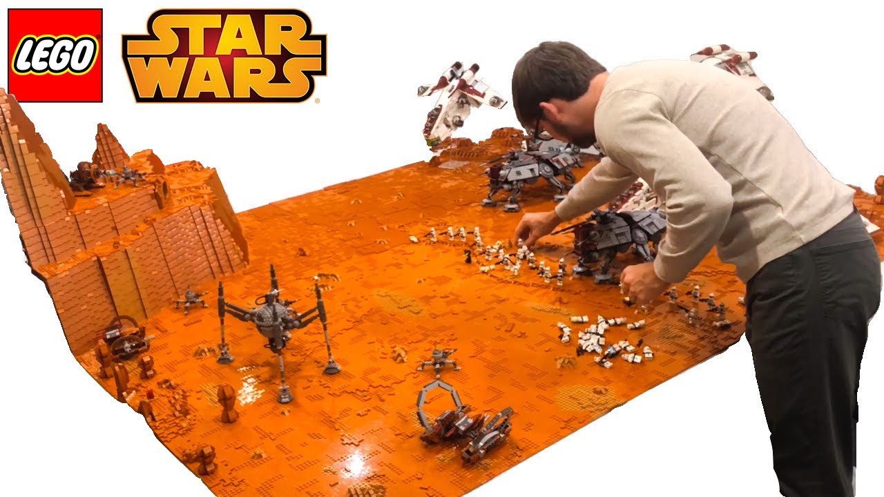 Building The Battle of Geonosis in 1 Minute! LEGO Star Wars Moc Time-lapse