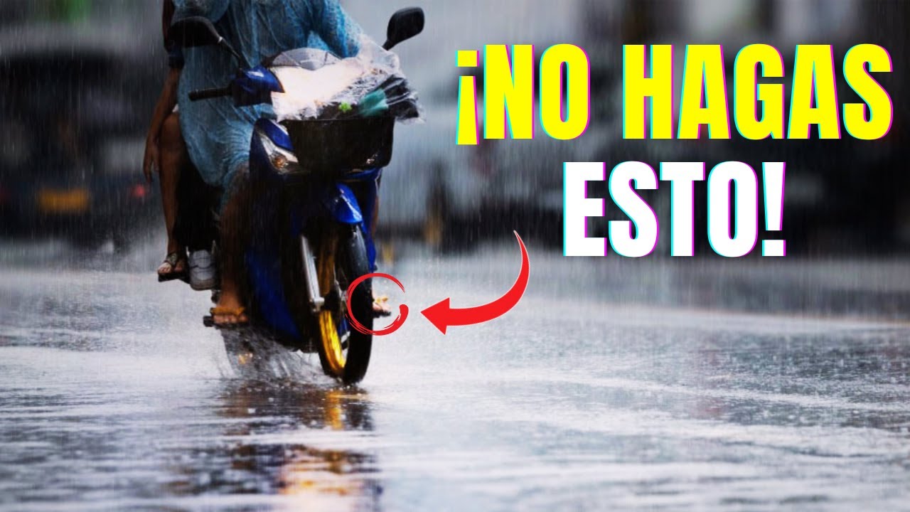 ¡NO HAGAS ESTO BAJO LA LLUVIA! (Los ERRORES que te pueden COSTAR la MOTO)