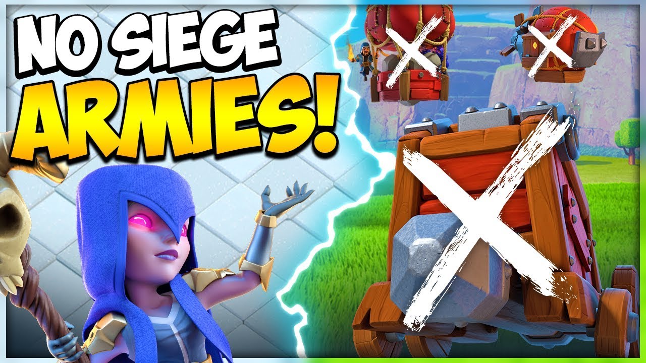 TH 10 No Siege Machine 3 Star Attack Strategies | TH 10 Witchslap in Clash of Clans