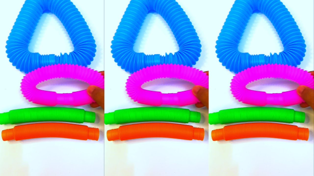 Relaxing Pop Tube Sounds with Color Change 🌈