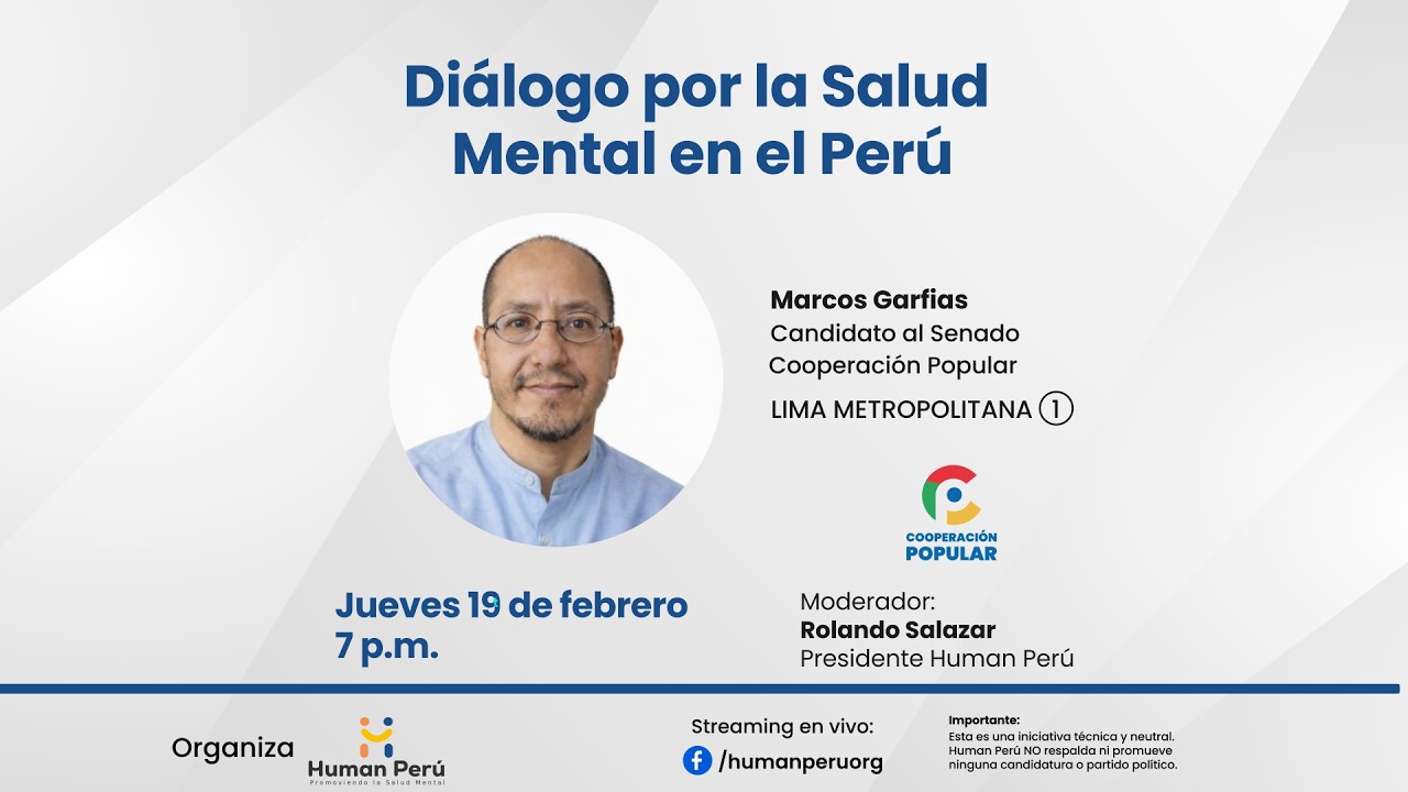 Dialogo por la Salud Mental en el Perú: Marco Garfias, de Cooperación Popular