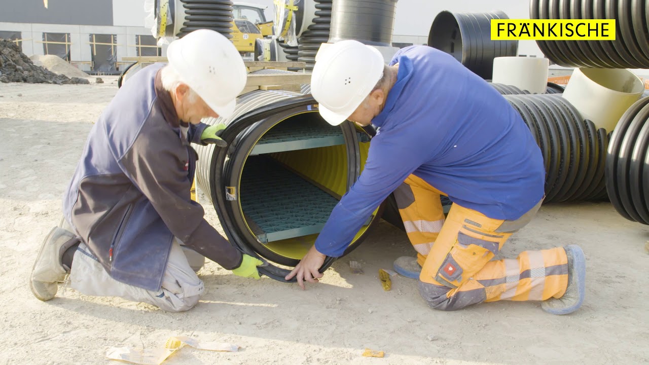 SediPipe L plus 600/12: Montage de l'installation d’assainissement sur le site Werk West