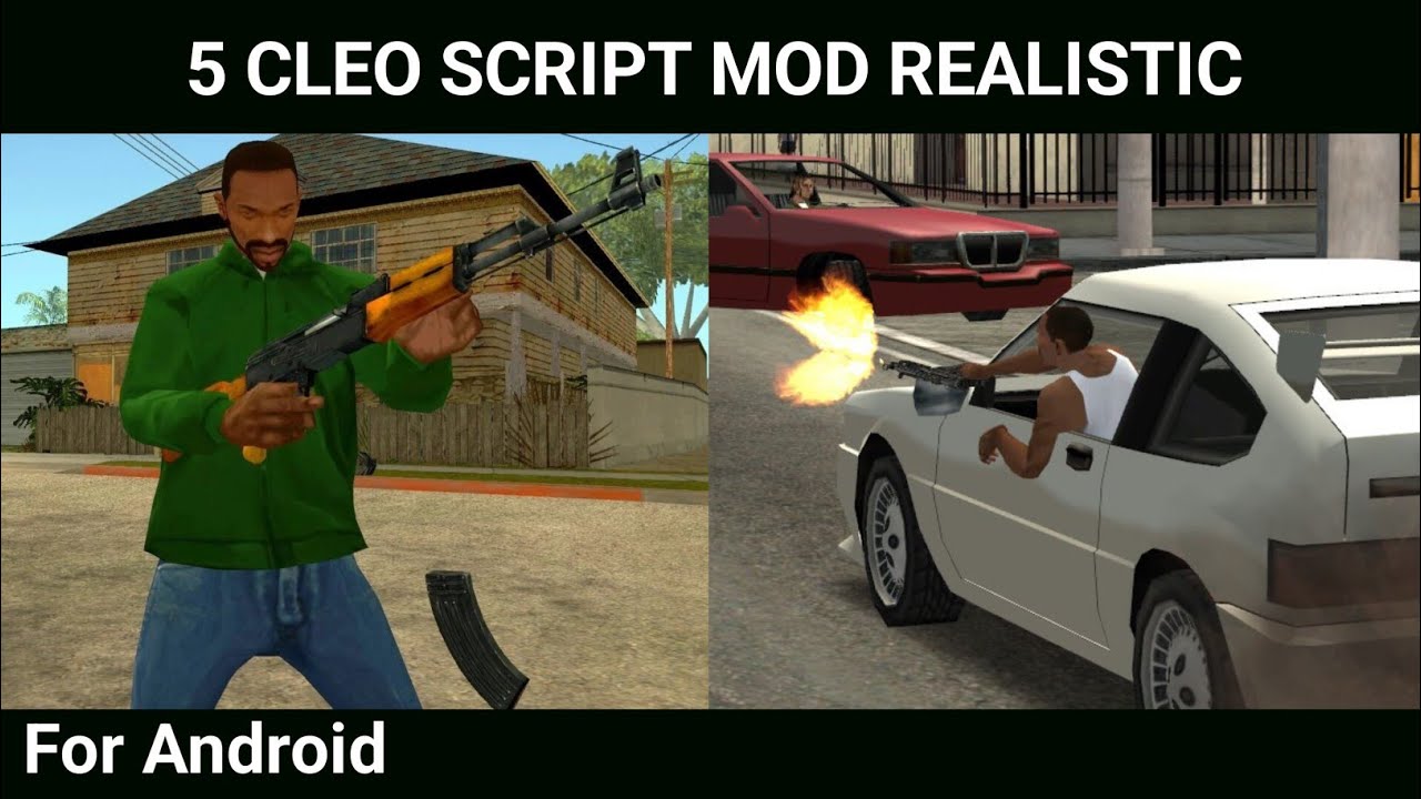 5 CLEO REALISTIC THAT IMPROVE YOUR GUNPLAY GTA SA ANDROID!! #gta #gtasa #gtasanandreas 
