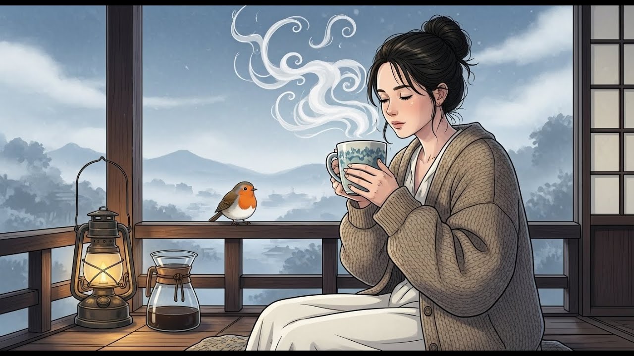 Morning Ritual in the Mist Brewing Coffee While the Village Still Sleeps ☕🌫️