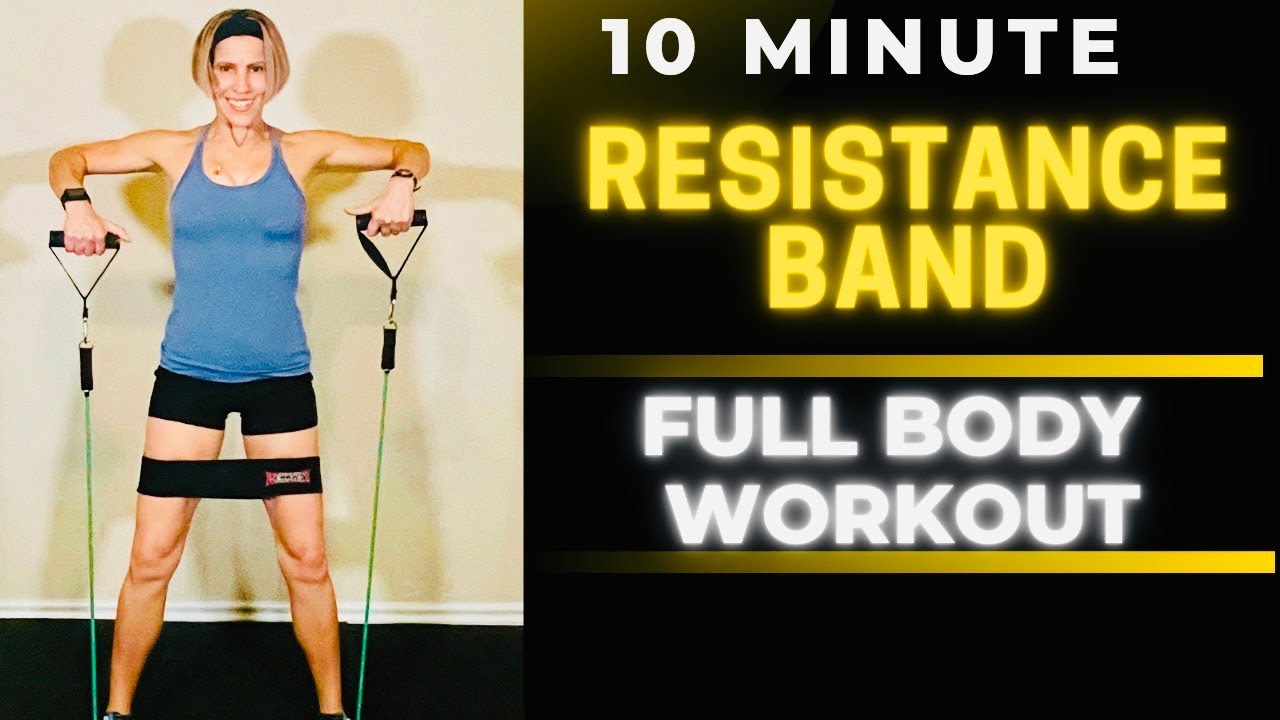 Full Body RESISTANCE BAND HIIT Workout: Lose Weight and Get Toned in Just 10 Minutes