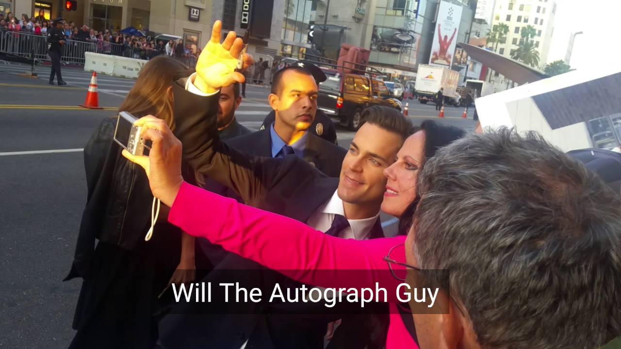 Matt Bomer Signing Autographs for Fans at The Nice Guys Premiere in Hollywood