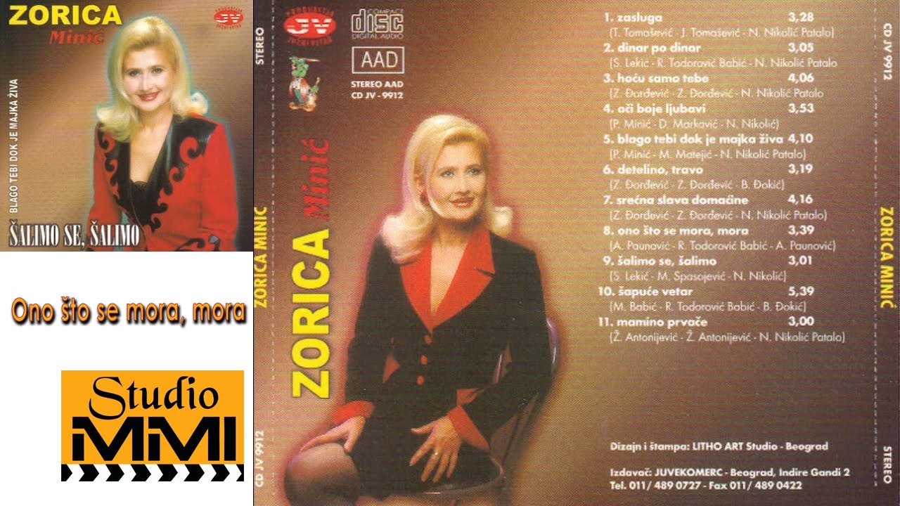 Zorica Minic - Ono sto se mora, mora