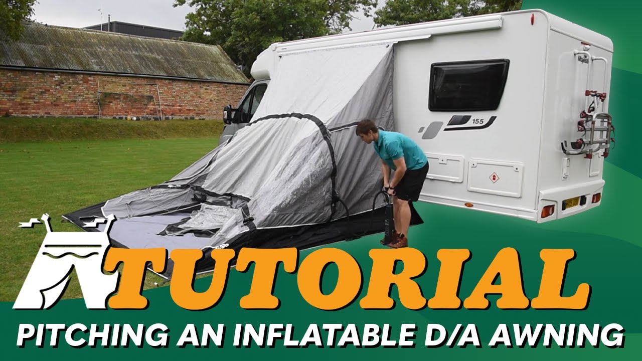 How to pitch an Inflatable Drive Away Awning (Tutorial Video)