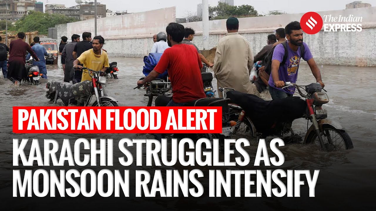 Heavy Monsoon Rains Lash Karachi as Pakistan Faces Severe Flood Risk