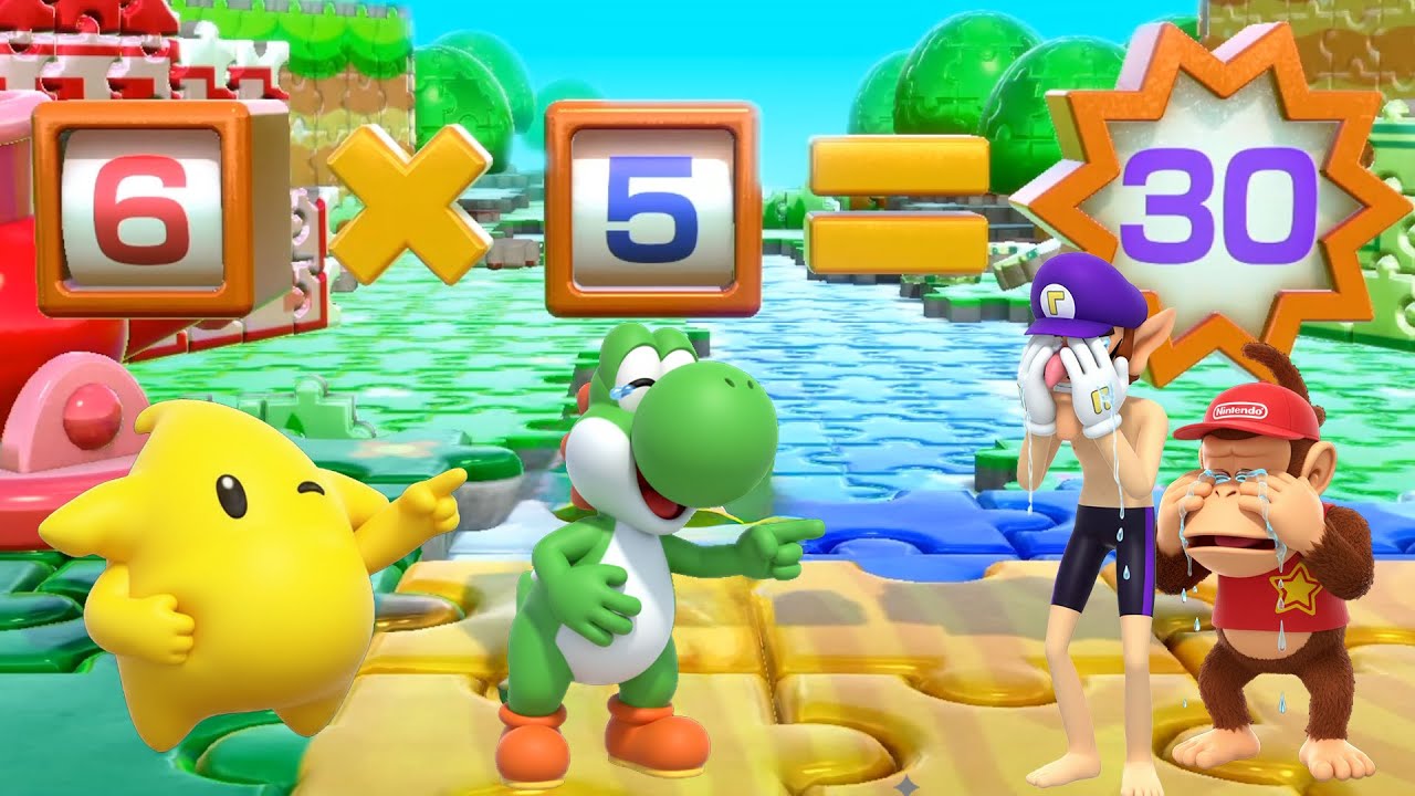 Super Mario Party MOD: Playable LUNA! (vs Yoshi, Waluigi, Diddy Kong)