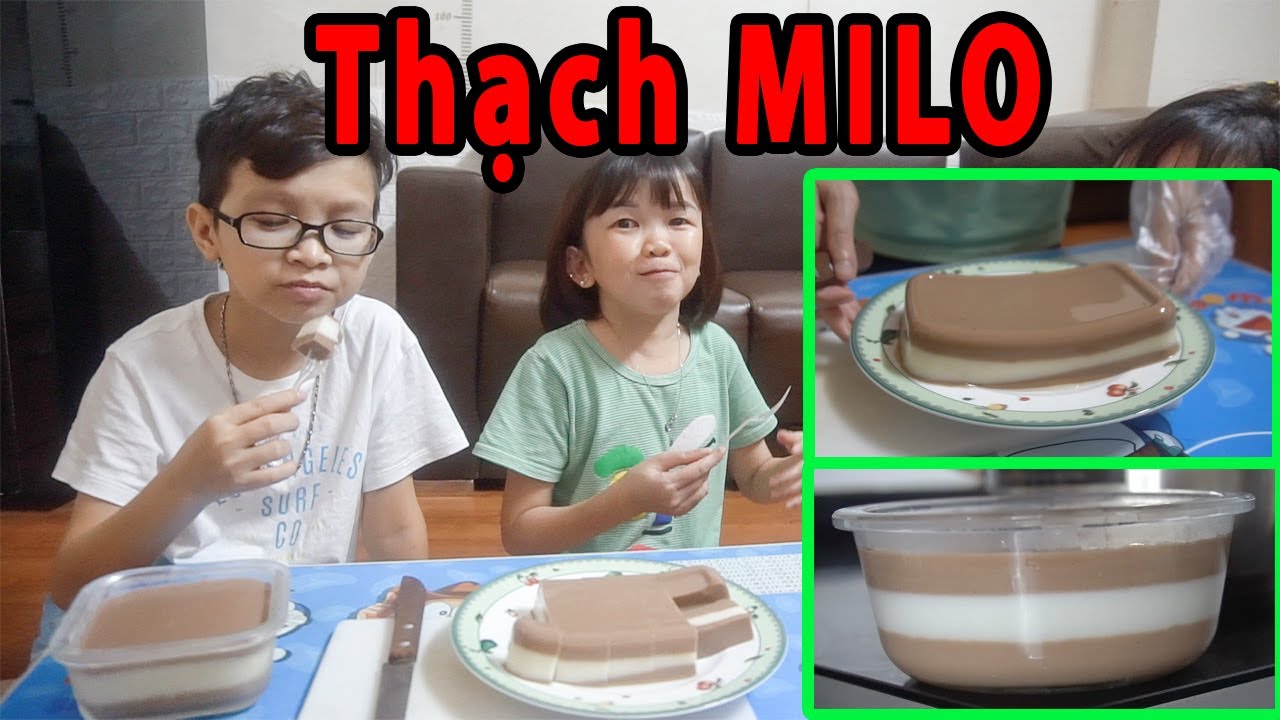 Thạch Rau Câu MILO Sữa SOCOLA Thơm Ngon Mát Lạnh | Thầy Giáo Tí Hon