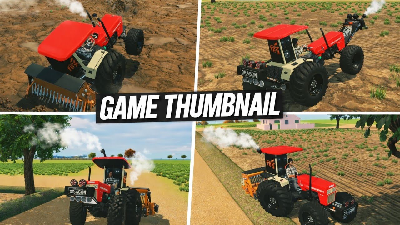 Swaraj 855 Tractor Powerful Farming | Game Thumbnail 🚜🔥