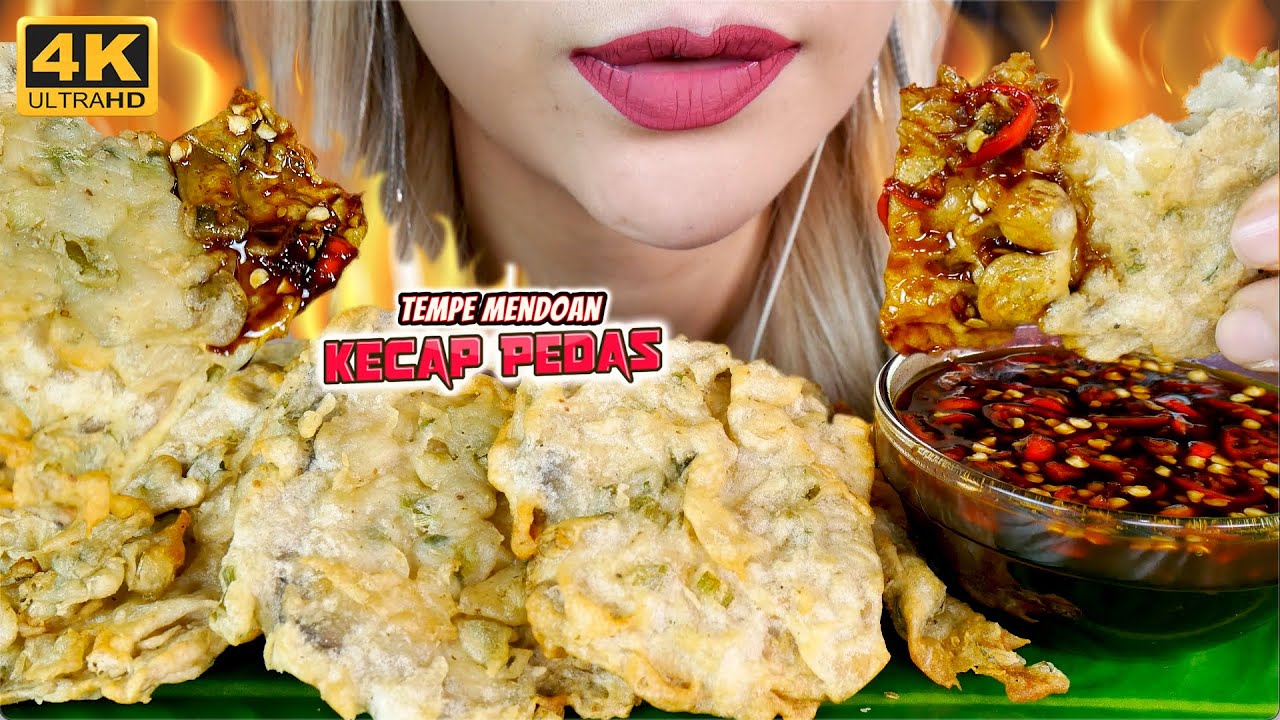 ASMR 🫓😋TEMPE MENDOAN COCOL KECAP BAWANG PEDAS🌶 FRIED FERMENTED SOYBEAN WITH SPICY SOY SAUCE