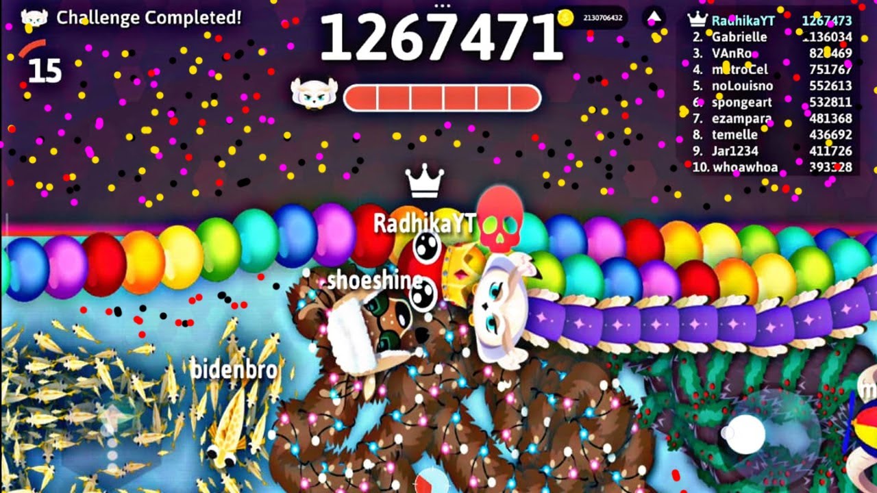 SNAKE.IO 🐍BOSS STELLA VS KING RAINBOA EPIC \FIGHT 🔥 BEST EPIC SNAKE IO GAMEPLAY 🐍 #snakeio