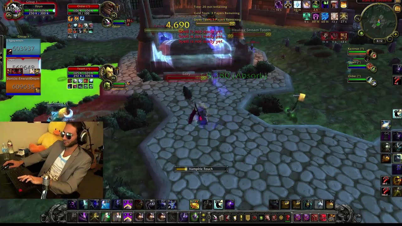 Mitch Jones - Roger Dodger 59, Target Acquired Warlock - MoP arena 3v3 w/ Reckful [16-Jun-2014]