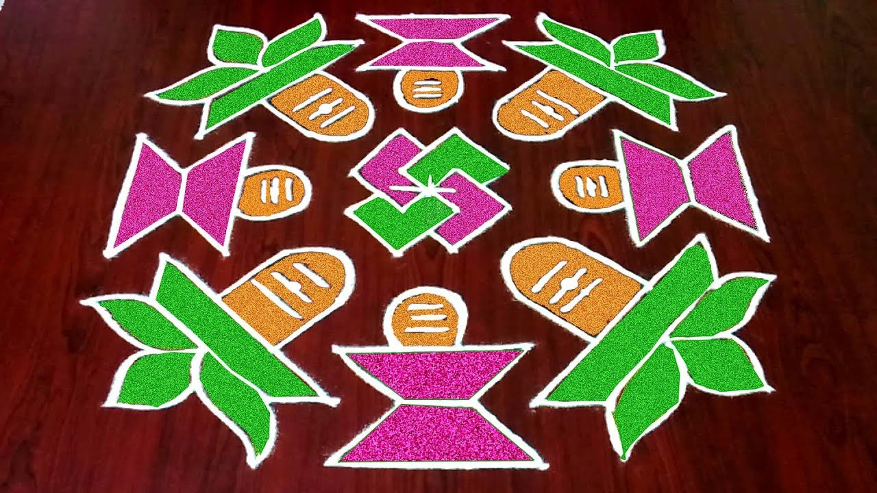 Latest Shivaratri Rangoli With 12*4*4 || Easy Shivaratri Muggulu 2019 || Rangoli & Fashion World