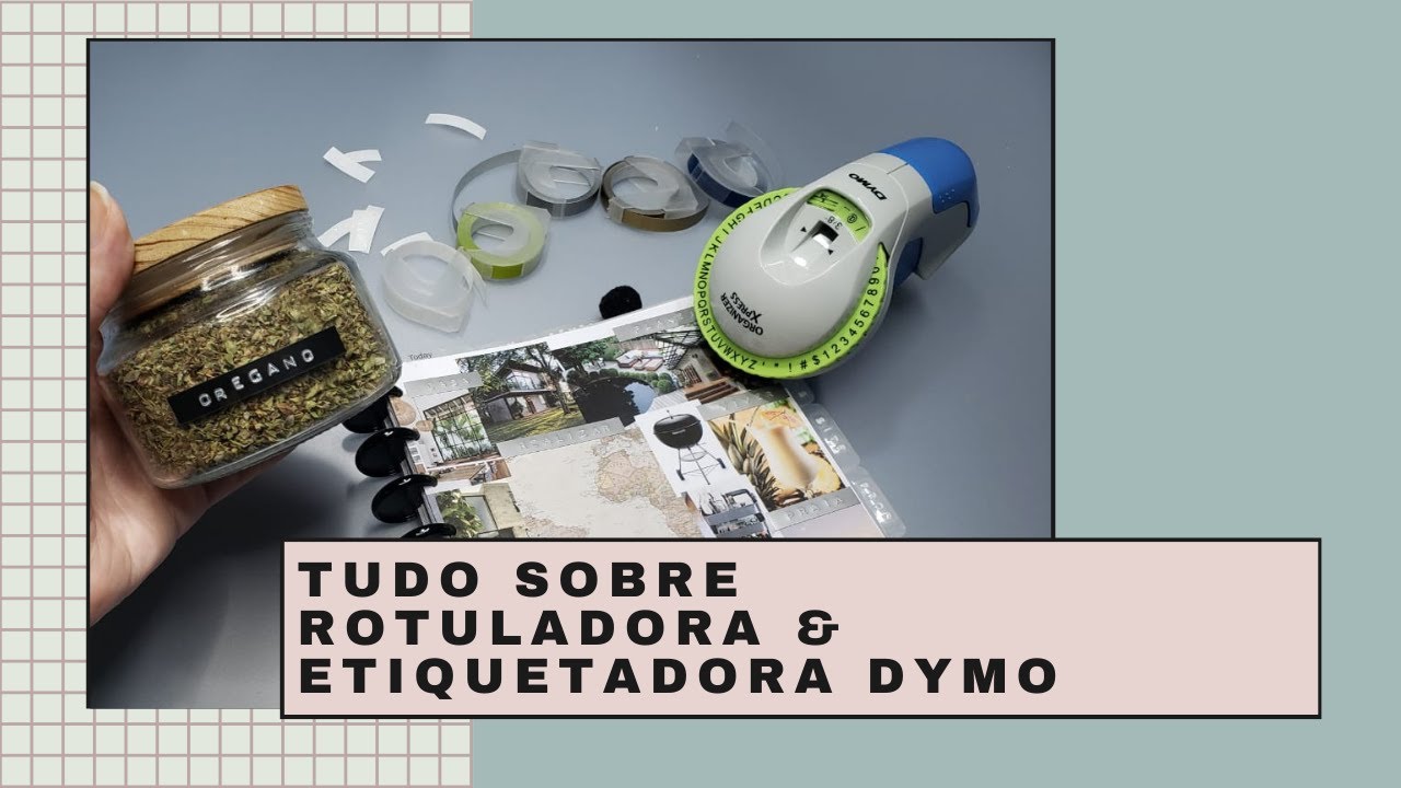 TUDO SOBRE A ROTULADORA / ETIQUETADORA MANUAL DYMO - Rótulos de tempero, Organização, Papelaria.