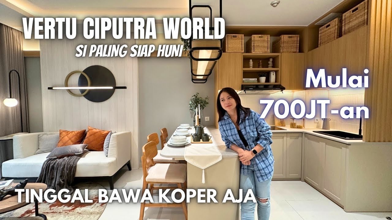 VERTU APARTEMEN CIPUTRA WORLD INI SUDAH FREE FURNISH JADI TINGGAL BAWA KOPER