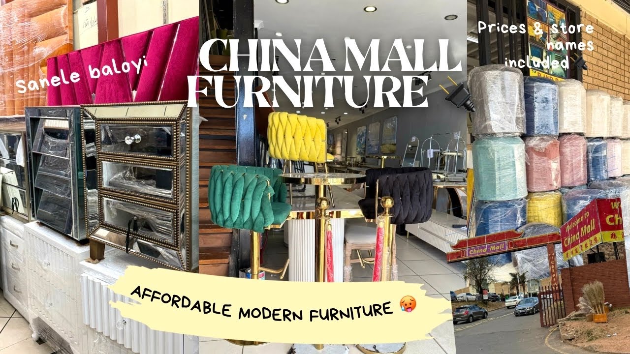 CHINA MALL LUXURY FURNITURE ON A BUDGET!!😭| SHOP NAMES & PRICES INCLUDED 🔌😮&zwj;💨