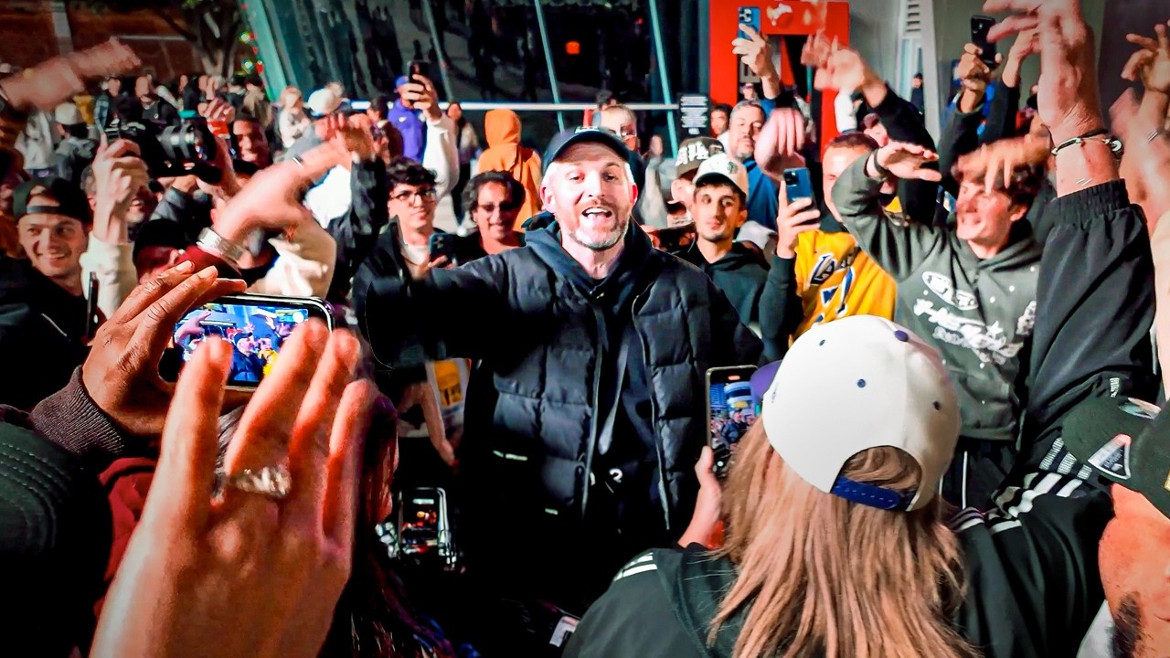 Harry Mack STUNS Crowd with Freestyle Outside Lakers vs. Knicks Game