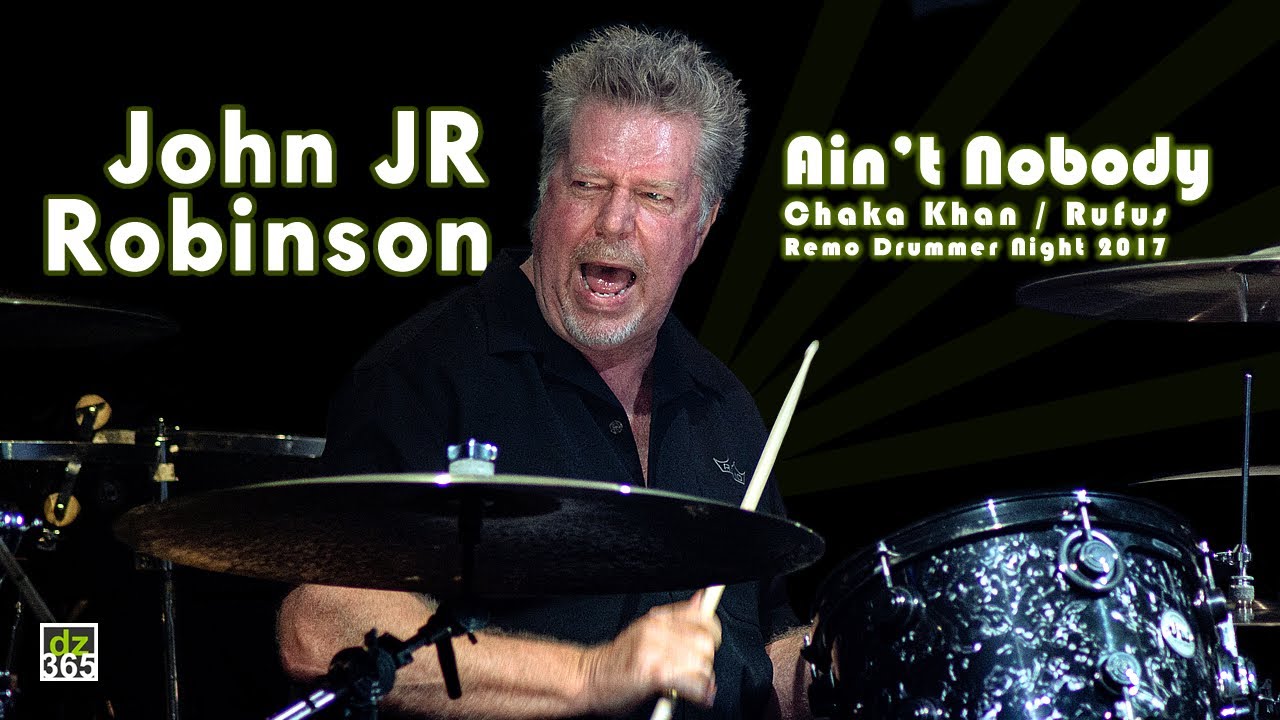 Legendary drummer John JR Robinson plays 'Ain't Nobody' groove at Remo Drummer Night