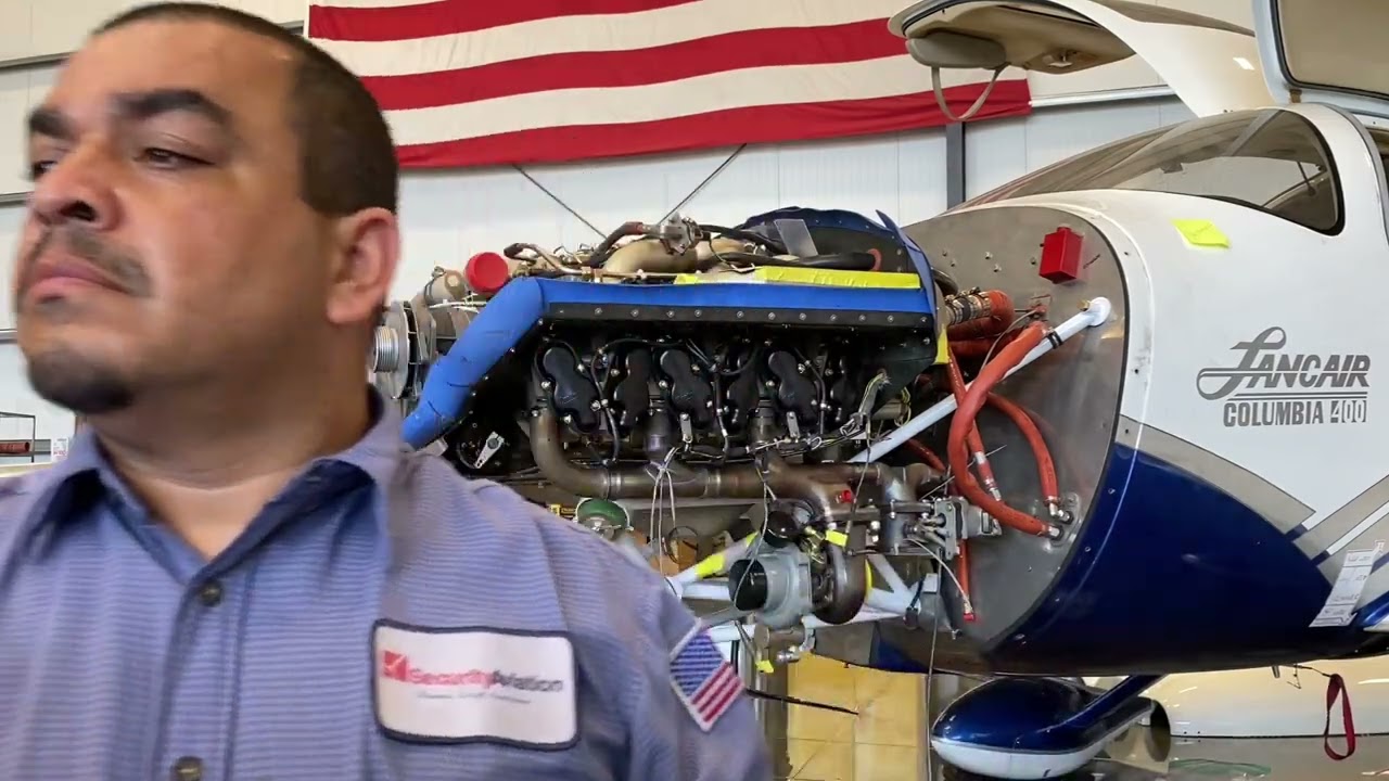 Lancair Columbia 400 new factory reman TSIO550 engine install