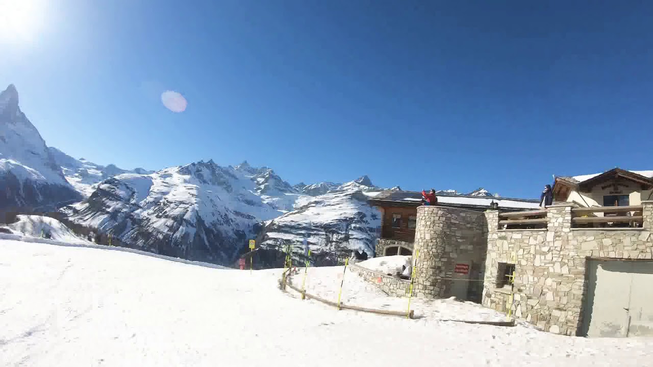Snowboarding: Sunnegga - slow slope 6