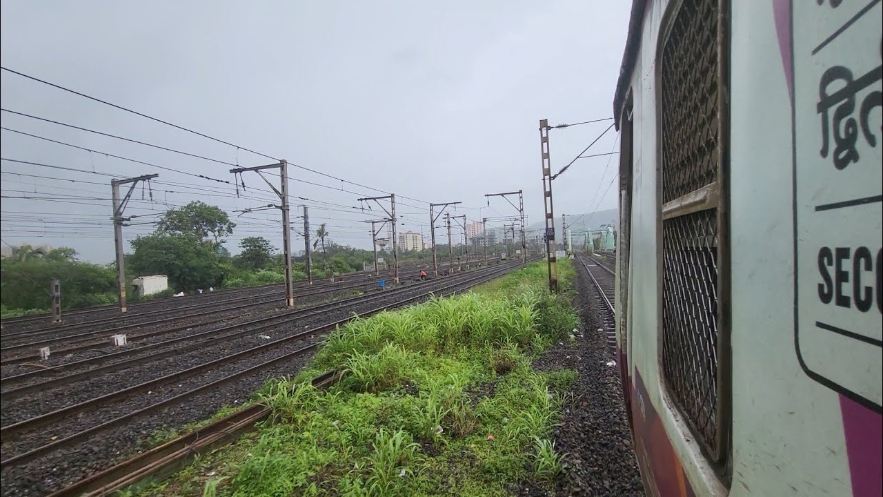 Thane to nerul ( trans-harbour) EMU uncut journey |||| EMU track sound #emutrain #transharbourlink 