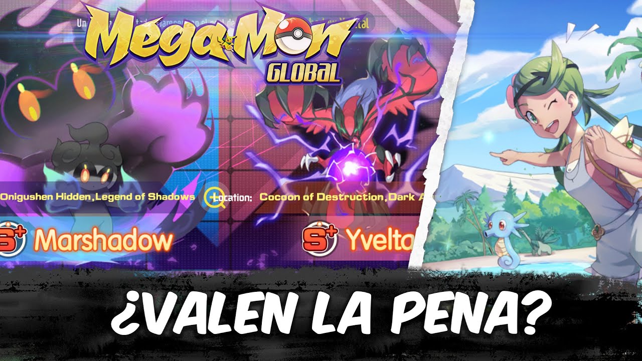 ✨ Yveltal vs  Marshadow ¿Cuál es el Mejor en Megamon Global? 🌟