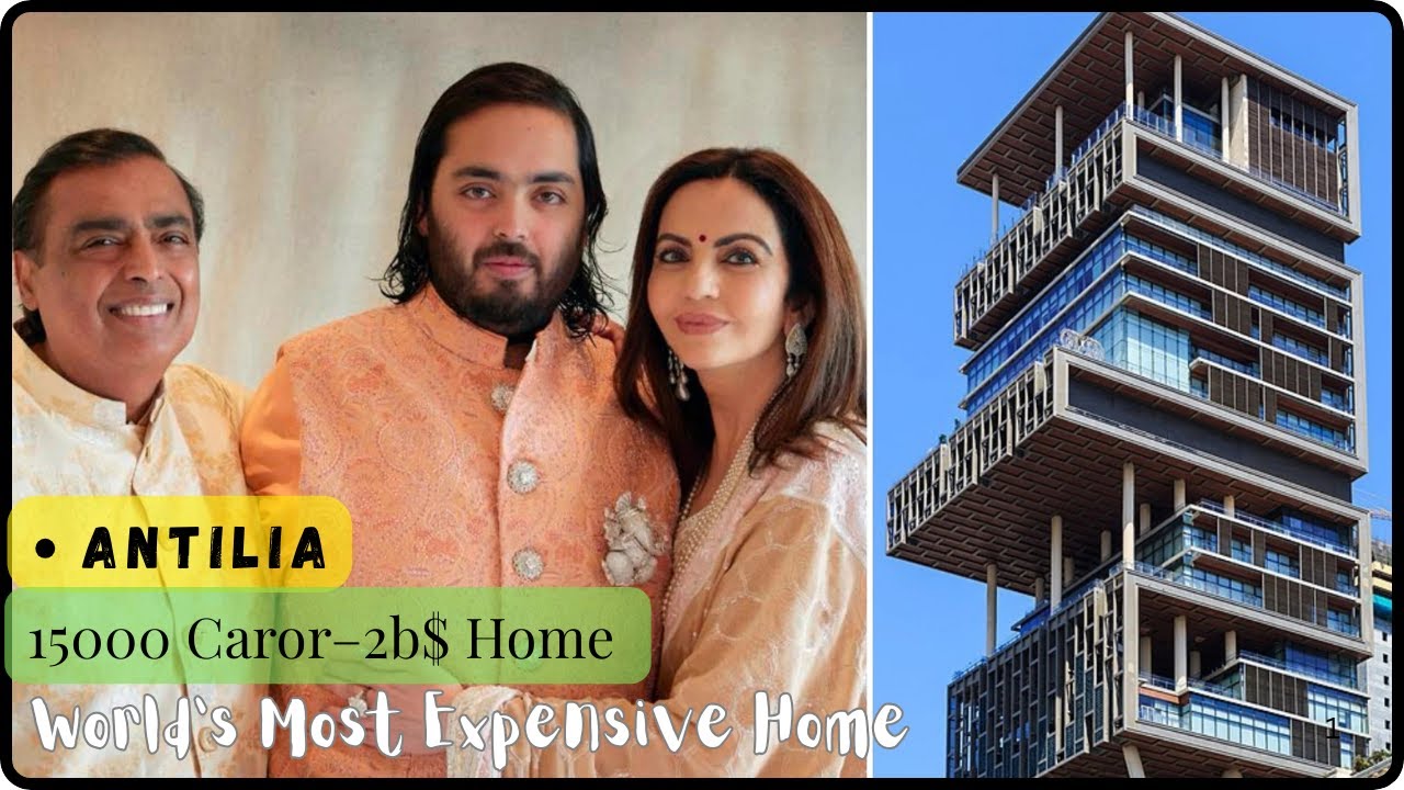 Antilia–₹15,000 Crore World’s Most Expensive House #luxuryhouse #ambani #viral #entertainment