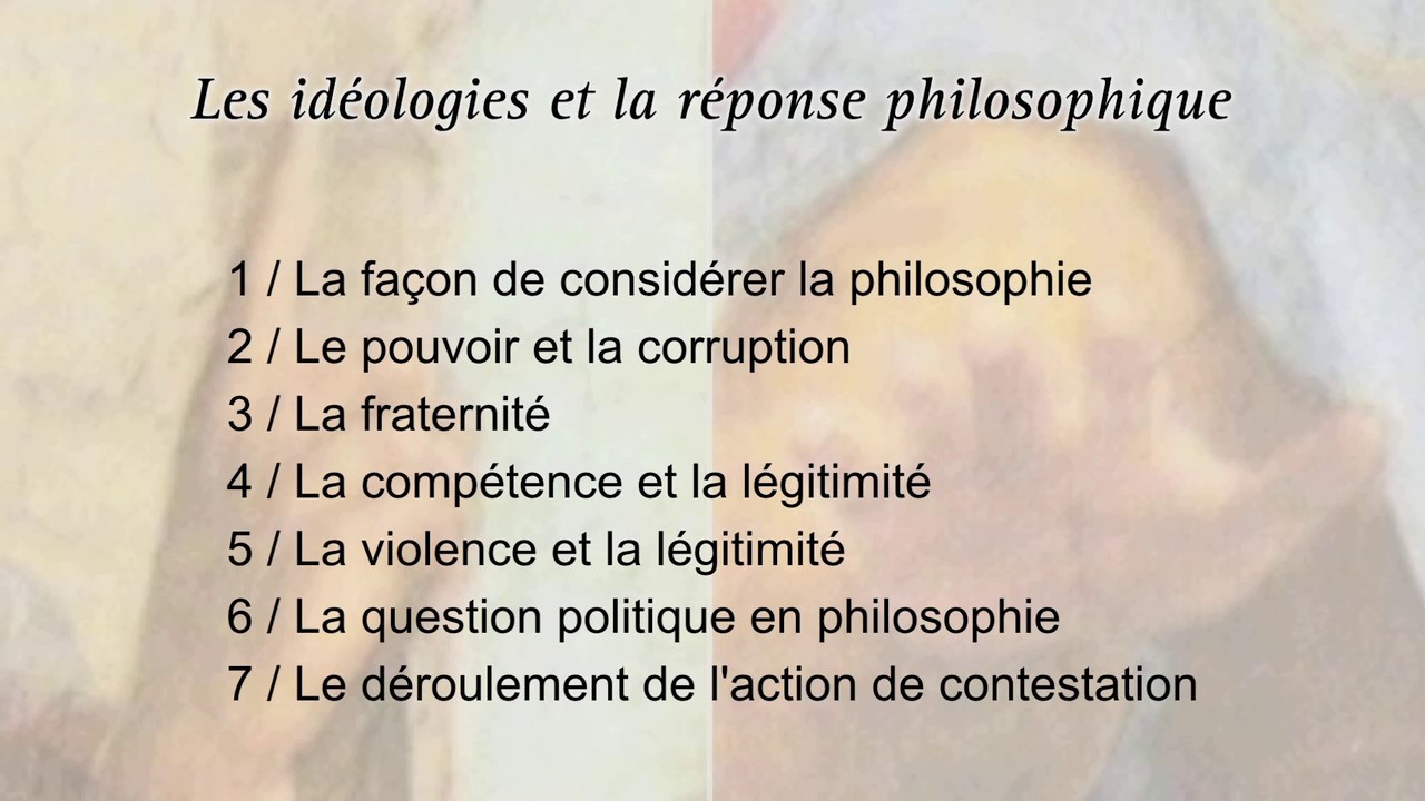 Alexandre Levionnois : Les idéologies et la réponse philosophique.