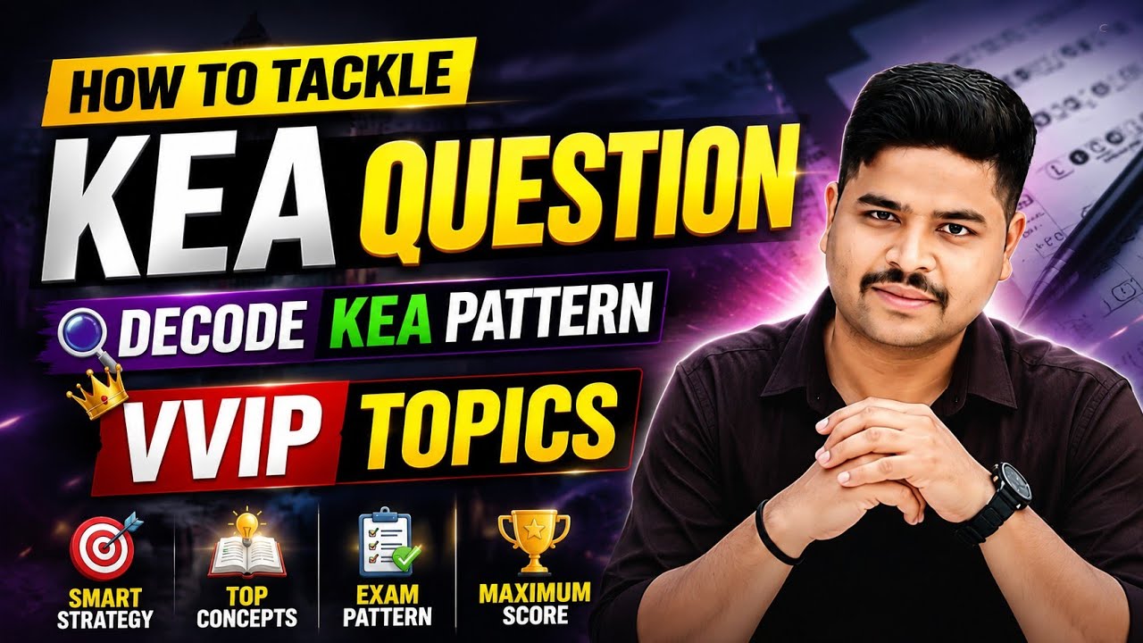 KEA Question Paper Secret 🤯 | Decode KEA Pattern | VVIP Topics You Must Study