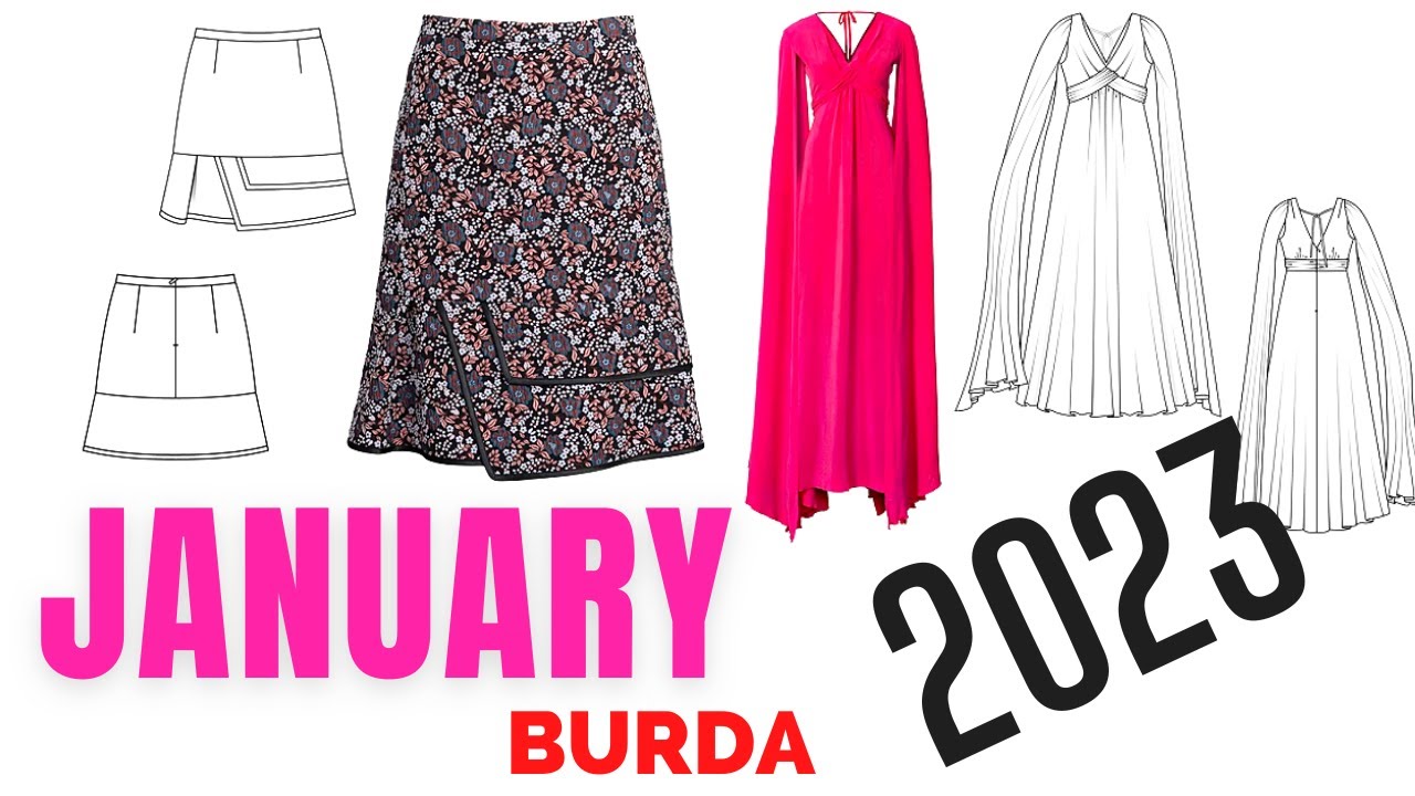 Burda 1/2023 Full Line Drawings