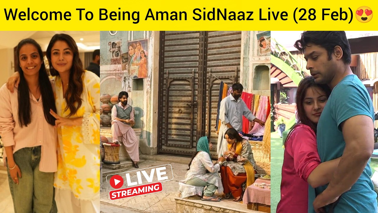 [28 Feb] Shehnaaz Gill IshqNama Movie First Look 🎥🔥 Being Aman SidNaaz Fans Live🌈