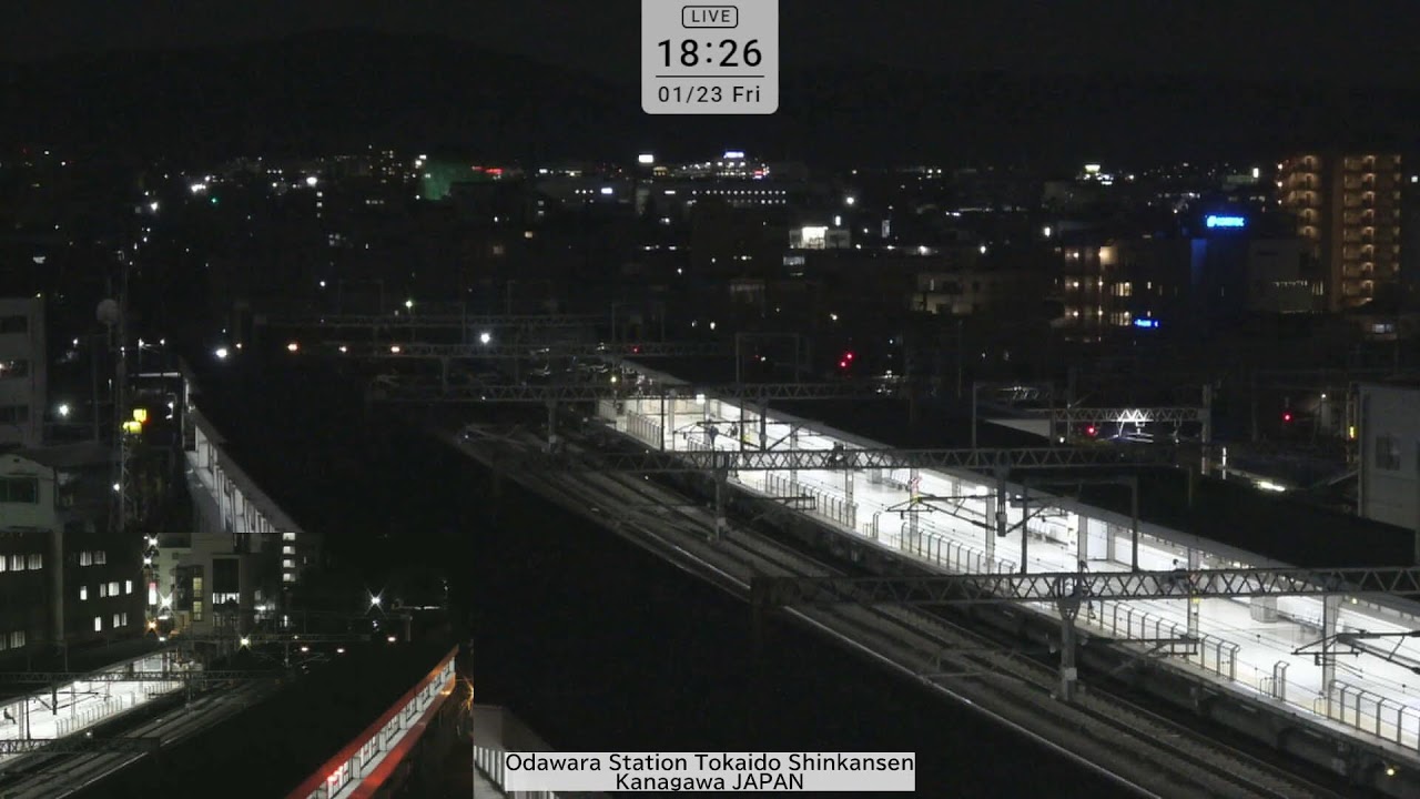 新幹線小田原駅ライブカメラ/Shinkansen Odawara Station Live Camera/Bullet train